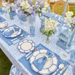 Mrs. Alice Blue Petal Bamboo Starter Plate