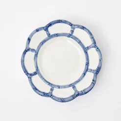 Mrs. Alice Blue Petal Bamboo Starter Plate