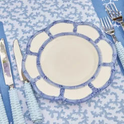 Mrs. Alice Blue Petal Bamboo Starter Plate