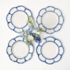 Best Mrs. Alice Blue Petal Bamboo Starter Plate (Set Of 4)