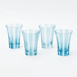 Outlet Mrs. Alice Blue Positano Glasses (Set Of 4)