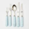 Mrs. Alice Blue Rattan Cutlery (5 Piece)
