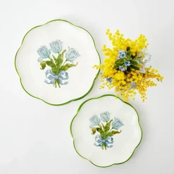 Outlet Mrs. Alice Blue Tulip Dinner & Starter Plates (Set Of 8)