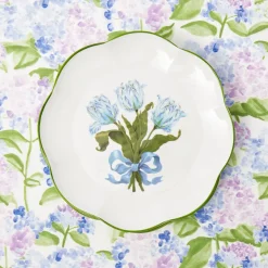 Outlet Mrs. Alice Blue Tulip Dinner & Starter Plates (Set Of 8)
