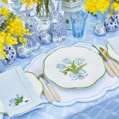 Mrs. Alice Blue Tulip Dinner Plates (Set Of 4)