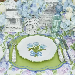 Mrs. Alice Blue Tulip Dinner Plates (Set Of 4)