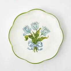 Mrs. Alice Blue Tulip Dinner Plates (Set Of 4)