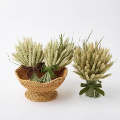 Online Mrs. Alice Brown Scalloped Rattan Bowl (Medium)