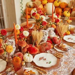 Hot Mrs. Alice Burnt Orange Candles (Set Of 8)