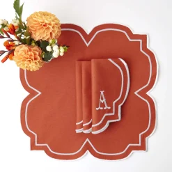 New Mrs. Alice Burnt Orange Napkins (Set Of 4)