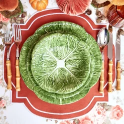 Outlet Mrs. Alice Burnt Orange Placemats (Set Of 4)