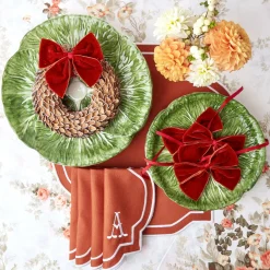Outlet Mrs. Alice Burnt Orange Placemats (Set Of 4)