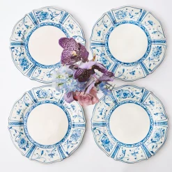 New Mrs. Alice Cadiz Hand Painted Dinner Plates (Set Of 4)