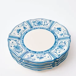 New Mrs. Alice Cadiz Hand Painted Dinner Plates (Set Of 4)