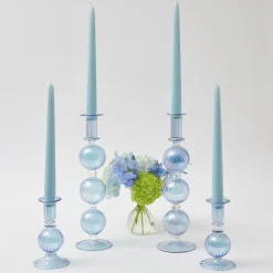 Sale Mrs. Alice Camille Azure Candle Holder (Pair)