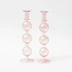 Outlet Mrs. Alice Camille Peony Candle Holder (Pair)