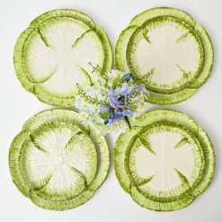 Clearance Mrs. Alice Capri Lettuce Dinner & Starter Plate (Set Of 8)