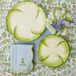 Clearance Mrs. Alice Capri Lettuce Dinner & Starter Plate (Set Of 8)