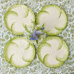 Clearance Mrs. Alice Capri Lettuce Dinner Plate (Set Of 4)