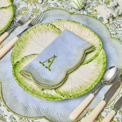 Clearance Mrs. Alice Capri Lettuce Dinner Plate (Set Of 4)