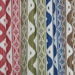 Outlet Mrs. Alice Chestnut Brown Ikat Stripe Fabric