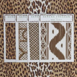 New Mrs. Alice Chestnut Brown Leopard Fabric