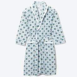 Best Mrs. Alice Children's Blue Bouquet Dressing Gown