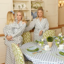 Best Mrs. Alice Children's Blue Bouquet Dressing Gown