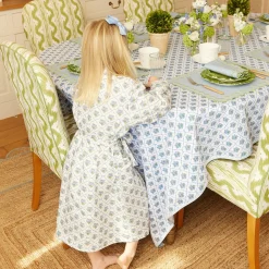 Best Mrs. Alice Children's Blue Bouquet Dressing Gown