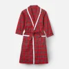 New Mrs. Alice Children's Red Tartan Frilled Dressing Gown
