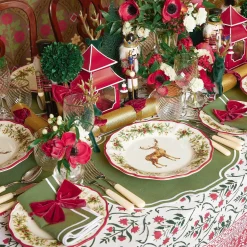 Online Mrs. Alice Christmas Garland Tablecloth