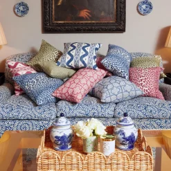 Discount Mrs. Alice Cobalt Blue Ikat Stripe Fabric
