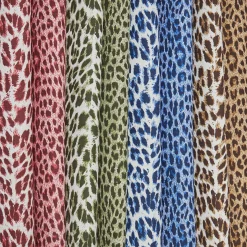 Discount Mrs. Alice Cobalt Blue Leopard Fabric