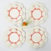 Outlet Mrs. Alice Coral Dinner & Starter Plates (Set Of 8)