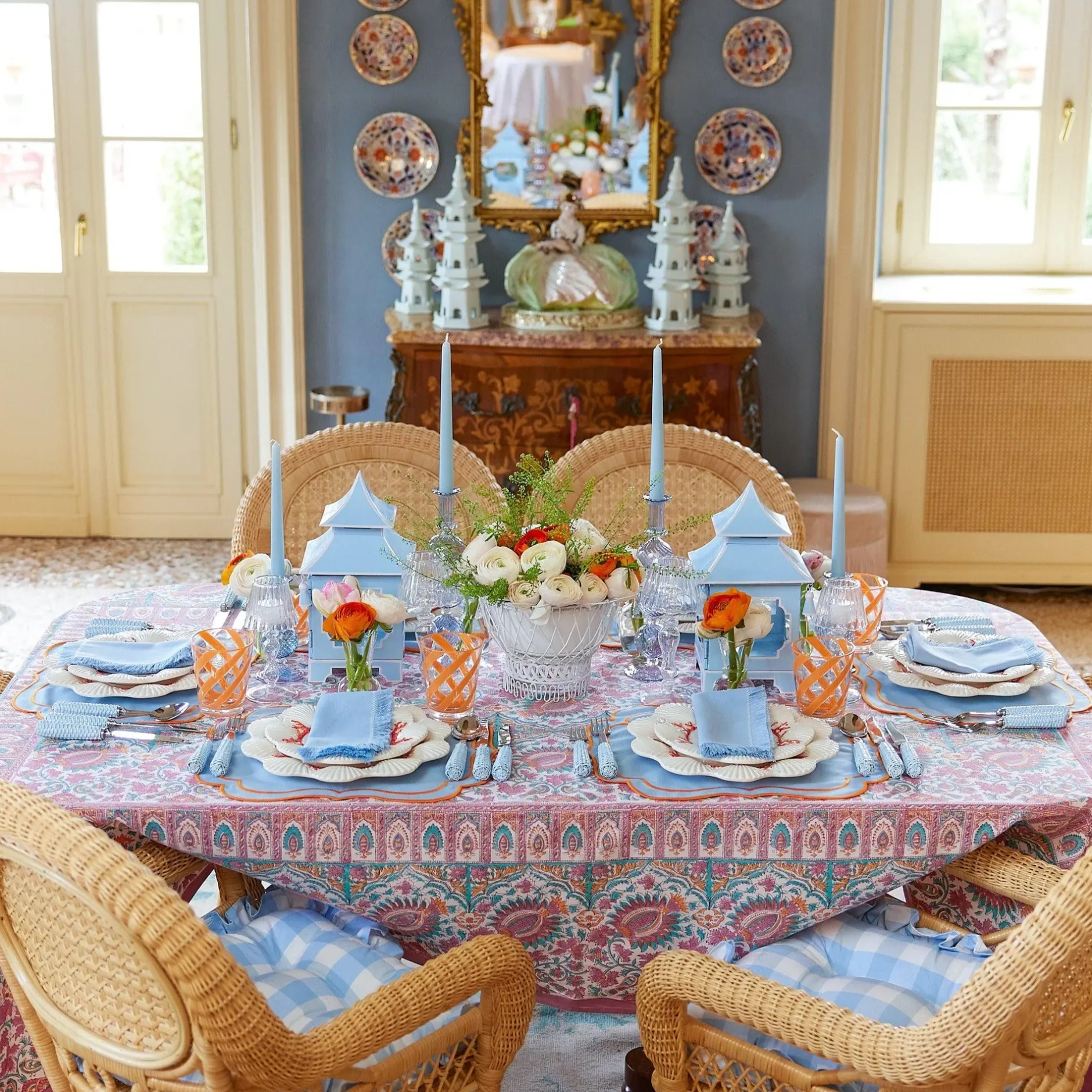 Discount Mrs. Alice Coral Dinner Plates (Set Of 4)