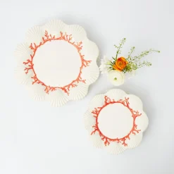 Sale Mrs. Alice Coral Starter Plates (Set Of 4)