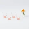 Online Mrs. Alice Coral Tulip Water Glass (Set Of 4)