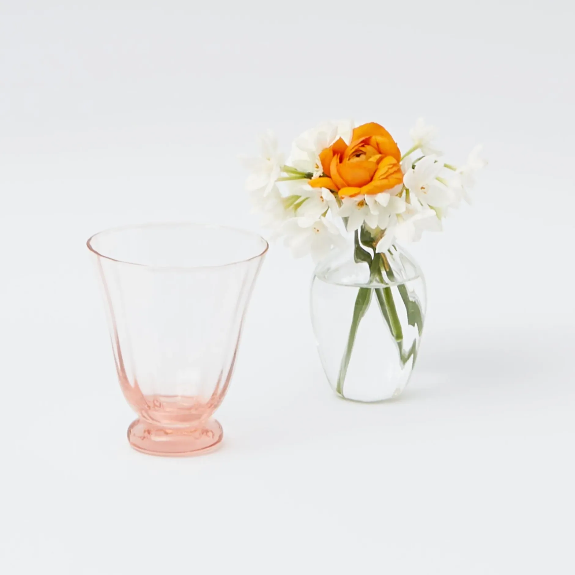 Online Mrs. Alice Coral Tulip Water Glass (Set Of 4)