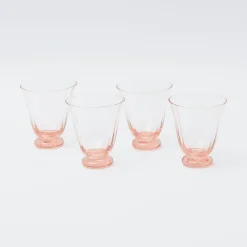 Online Mrs. Alice Coral Tulip Water Glass (Set Of 4)