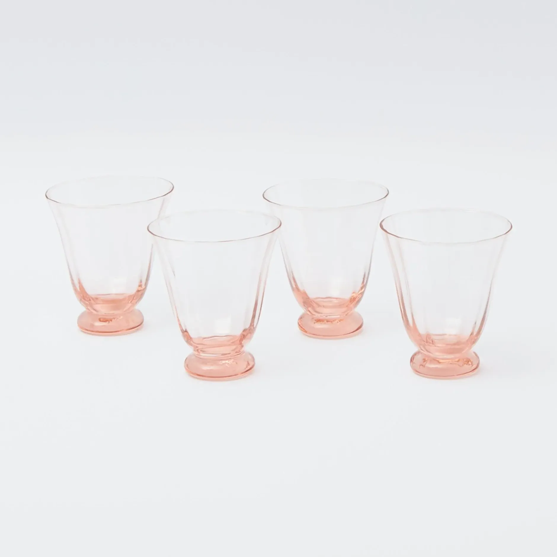 Online Mrs. Alice Coral Tulip Water Glass (Set Of 4)