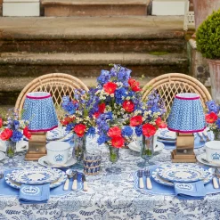 Clearance Mrs. Alice Coronation Blue Linen Napkins (Set Of 4)