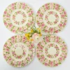 Online Mrs. Alice Dahlia Garland Dinner & Starter Plates (Set Of 8)