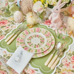 Online Mrs. Alice Dahlia Garland Dinner & Starter Plates (Set Of 8)