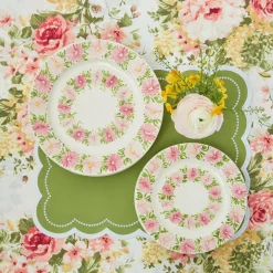 Outlet Mrs. Alice Dahlia Garland Dinner & Starter Plates (Set Of 8)