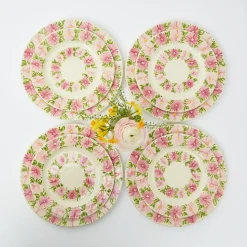 Clearance Mrs. Alice Dahlia Garland Dinner Plate (Set Of 4)