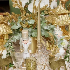 Online Mrs. Alice Dotty Gold Candle Holder (Pair)