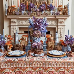Mrs. Alice Dusty Blue Candles (Set Of 8)