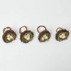 Clearance Mrs. Alice Easter Nest Napkin Rings (Set Of 4)