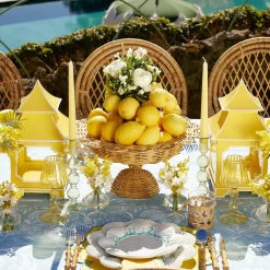 New Mrs. Alice Eden Green & Yellow Candlescape