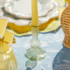 New Mrs. Alice Eden Green & Yellow Candlescape